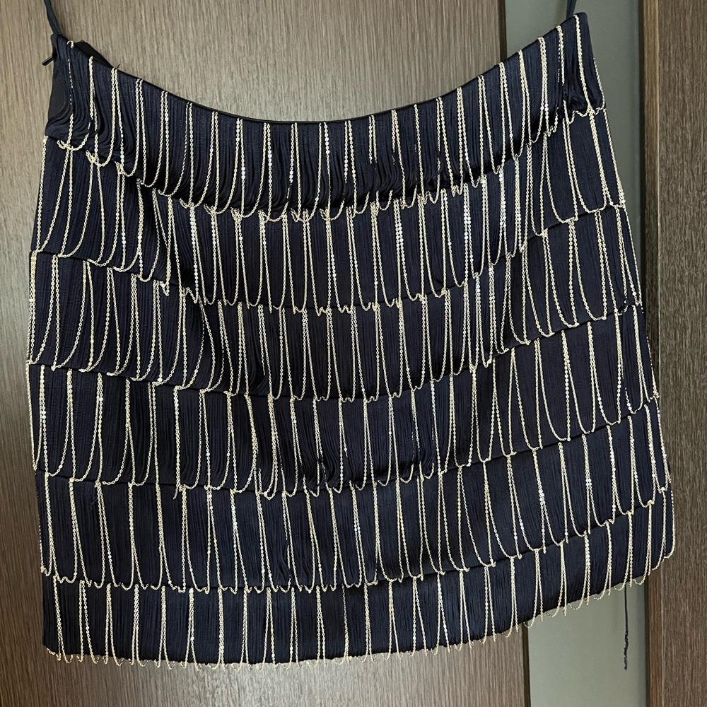 FLAPPER STYLE BEADED CHAIN SKIRT